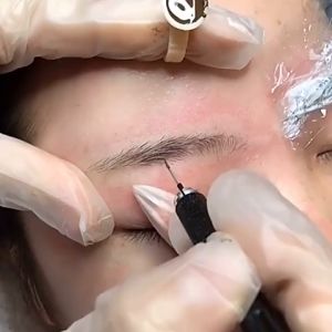 半永久纹绣手工打雾神3针5圆针纹眉雾眉针 Disposable Premium Needle Stainless Steel Permanent Makeup shading Mist Needle