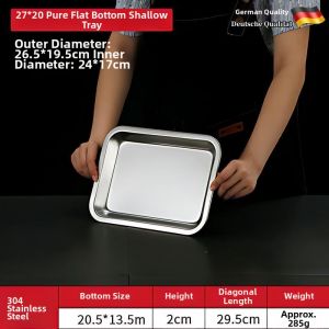 Besee | Food-grade Reinforced Stainless Steel Tray