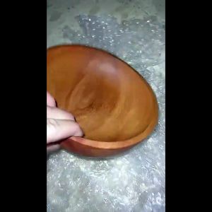 PROMO BISA BAYAR DITEMPAT - COD Mangkok Mangkuk Salad Kayu Mahoni Estetik Premium 15cm Termurah