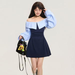 KEIKO | Đầm Dáng A Giảm Cân Cổ thuyền và Dây Xòe Nhiều Màu