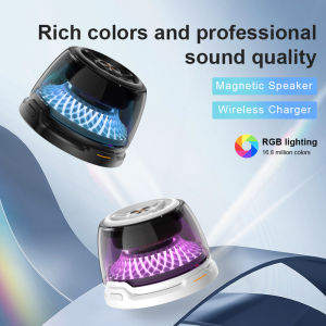 Yashinuo New Mobile Bluetooth Speaker Small Magnetic Subwoofer High-Quality And Colorful Ambient Light Portable Bluetooth Speaker