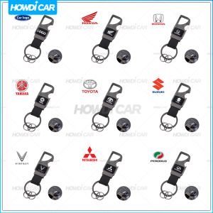 พวงกุญแจที่เปิดขวดพวงกุญแจหนัง PU สำหรับรถจักรยานยนต์รถยนต์