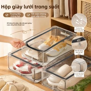 NAIFUNA | Hộp Đựng Giày Gấp Gọn Chống Oxi Hóa Bụi Bẩn Thép Cường Lực