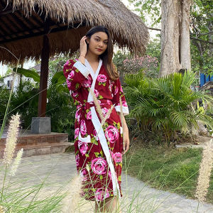 "Kesuma Mawar" Edisi ~We Love Indonesia~ Kimono Handuk Dewasa Hst