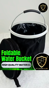 【CP CAR Detailer】Foldable Water Bucket 13L for Car Wash & Camping | Baldi Lipat Portable with Handle