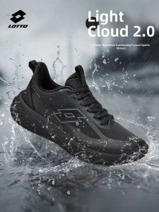 Lotto | New Spring Waterproof Leather Running Shoes Shock Absorption