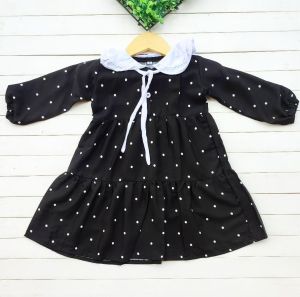 Gamis Anak Perempuan bahan Rayon Viscose size S dan M | Baju muslim bayi perempuan | Gamis Anak Perempuan 3 bulan - 25tahun