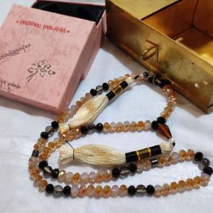 Crystal Tasbih Prayer Beads Rare Collection Hand Made Limited by Madrasah Students Limited Edition 6mm🌾🌾