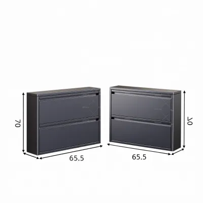 DIBIOU | Flip Slanted Thin Dust-proof Narrow Storage Shoe Cabinet