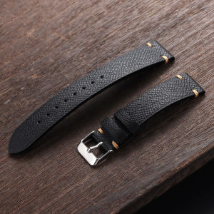 18/19/20/22mm Watch Band Premium Handmade Genuine Leather Strap Soft Palm Grain Cowhide Belt Black Grey Brown Bracelet for Seiko