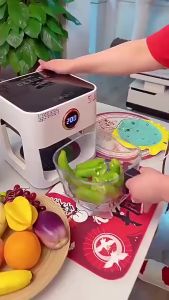 SG[Ready Stock] Air Fryer 5LLED Touch Screen Non-stick Coating Smart Electric Fryer 60 Minutes Timer Oil-free Dehydration Oven