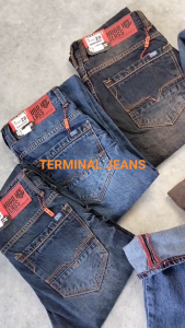 Celana Panjang Jeans Pria Terbaru - Jeans Pria Reguler - Jeans Standar - Celana Panjang - Berhadian Celana Dalam - TERMINAL JEANS