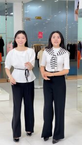 [MUA 2 GIẢM 25K] Quần tây nữ ống rộng có hai túi xéo lưng cài móc thời trang GUMAC LQF1016