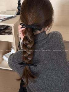 คลิปผมผ้าขนแกะฤดูใบไม้ร่วงและฤดูหนาว คลิปผมปมผีเสื้อ คลิปผมข้าง คลิปผมหน้ากันน้ำ คลิปผมอเนกประสงค์สำหรับผู้หญิง