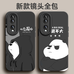 Liquid Silicone Phone Case for Honor 90 pro Angel Eye 70 Mens Soft Shell 60 Protection 2023 New Cartoon Design Graphite Color
