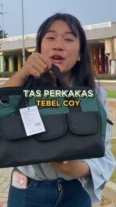 ISKU Tool Bag Besar Multifungsi 13 16 18 inch 1680D Bahan Kain Oxford Tas Perkakas