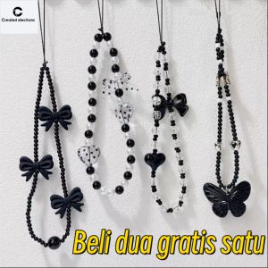 Gantungan Tali Lanyard Manik-manik / Lanyard HP estetik / Phone Strap Beads / Gantungan HP Korea
