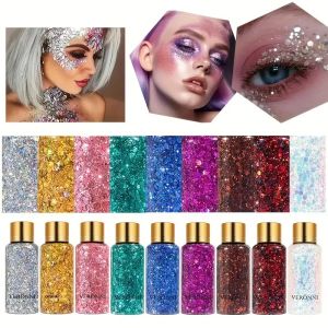 Sparkle Glitter GEL Glitter เจลเลื่อมสําหรับใบหน้าและ Body-Glitter แต่งหน้าสําหรับริมฝีปากและผมVibrant & ยาวนานสําหรับฮาโลวีน