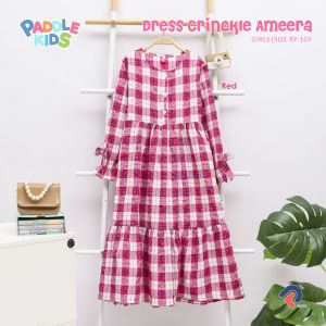 Baju Muslim Anak Perempuan Terbaru Paddlekids Crinckle Dress Ameera Baju Lebaran Anak Perempuan