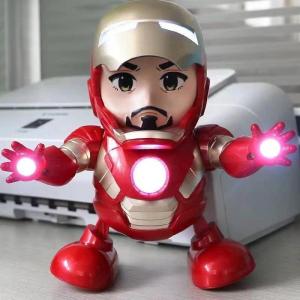 Tiktok hot! Dance Robot Dancing Hero Robot Toys Kids Dance Superhero Robots with Music Light Mainan BudakIron Man Avangers Ironman Electronic Toys