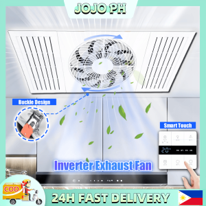 Exhaust Fan Embedded 24 inch Exhaust Fan Inverter Window Type Fan Air Ventilator Duct Exhaust Fan Air Circulating Fan with Remote Control Heavy Duty Electric Fan for Kitchen Bathroom