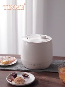 TINME Mini Rice Cooker Small Multi Cooker Hot Pot Non Stick Pan Electric Cooker 1.6L