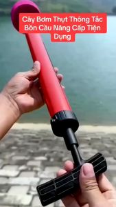 Dụng cụ bơm thụt thông tắc nghẽn bồn cầu tiện dụng SIFA cây thông bồn cầu dùng trong gia đình SIFA