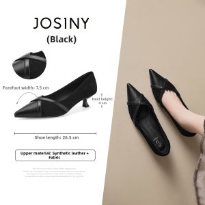Josiny | Elegant Retro Pointed Toe Stiletto High Heels Pumps