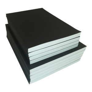 Black Cover A5/B5 Notebook128 Sheets/256 Pages/BookBlankHorizontal Line and Grid Pages Office Study Notes Supplies CS-078