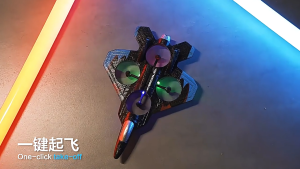 Máy bay điều khiển từ xa có đèn led 4 động cơ quạt đồ chơi điều khiển từ xa pin sạc quà tặng sinh nhật cho bé