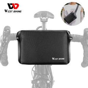 West Biking | WEST BIKING New Multifunctional Bike Handlebar Bag Electric Scooter Front Pocket Shoulder Chest Bag MTB Road Cycling Accessories