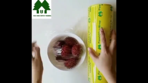 Food Wrap Cling Wrap Plastic Roll Jumbo Plastic Wrapper For Packaging PVC Foodwrap