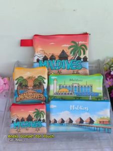 Maladewa Dompet Landmark Souvenir Suvenir Oleh Oleh Mini Wallet Negara Dompet Panjang Pouch Mouse Pad Maldives