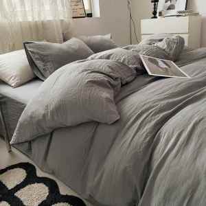 Solid Color Washed Cotton Bedding