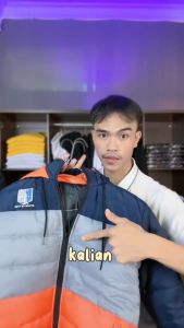 Jaket Anak Winter Puffer ATTACK ON TITTANS Parasut Polos Tebal Musim Dingin Hangat Gelembung Anti Angin