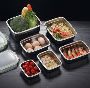 (HÀNG CHUẨN XỊN) COMBO 3 HỘP ĐỰNG thức ăn (550ml 850ml 1800ml) INOX 304 dùng để bảo quản phân chia thực phẩm tiện lợi - hộp inox