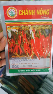 (Gói 5gr) Hạt Giống Ớt Cay Lai F1 CN 020 CHÁNH NÔNG - Trái dài vi cay năng suất cao