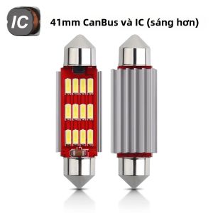 10 Chiếc Bóng Đèn LED Canbus 12V C5W C10W Kiểu Festoon 31mm 36mm 39mm 41mm 6000K Trắng Dùng Cho Nội Thất Ô Tô Đèn Đọc Sách Đèn Cốp Xe