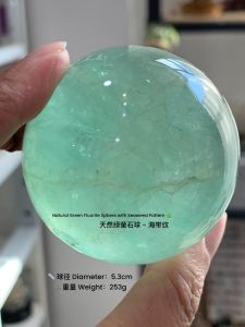 💚✨ 天然绿萤石球 ✨💚Natural Green Fluorite Sphere