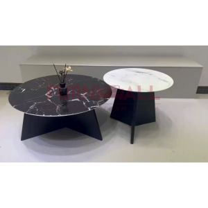 Furnimall 2in1 Tech Sintered Stone Coffee Table Living Room Marble Table Meja Kopi Mewah 咖啡桌 茶几