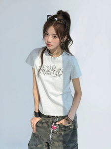 CHANT2nd | Apple Bear Print Short Sleeve T-shirt