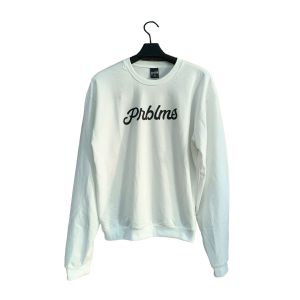 SWEATER KAOS PRINT PRIA DAN WANITA /SPOON/MOTIF PUTIH PRBLUJM