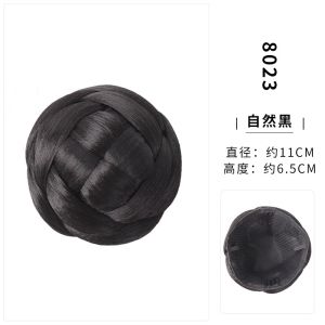 Bun Wig Bun Female New Chinese Style Chinese Ancient Style Back Head Hairpin Updo Chignon Han Chinese Clothing Cheongsam Bud-like Hair Style