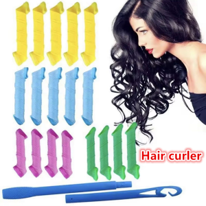 Magic Leverage Hair Curler Set Spiral RInglets Hair Rollers Haircare Heatless