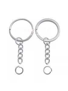 Promotional Gifts Car Doll Backpack Chain Key Ring Diy Accessories round Ring Link Chain for Toys And Bags Fashion Jewelry