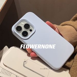 เคสโทรศัพท์ซิลิโคนน้ำเหลวสีน้ำเงินนมเนื้อนุ่มทนทานสำหรับผู้หญิง ดีไซน์เรียบง่าย ป้องกันรอยขีดข่วน ป้องกันรอยสกปรก สำหรับ Vivo Y200GT