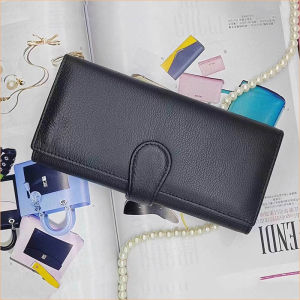 New Ladies Soft Leather Wallet Large Capacity Vintage Simple Long Style Handbag Multi-Card Slot Versatile Handheld Bag