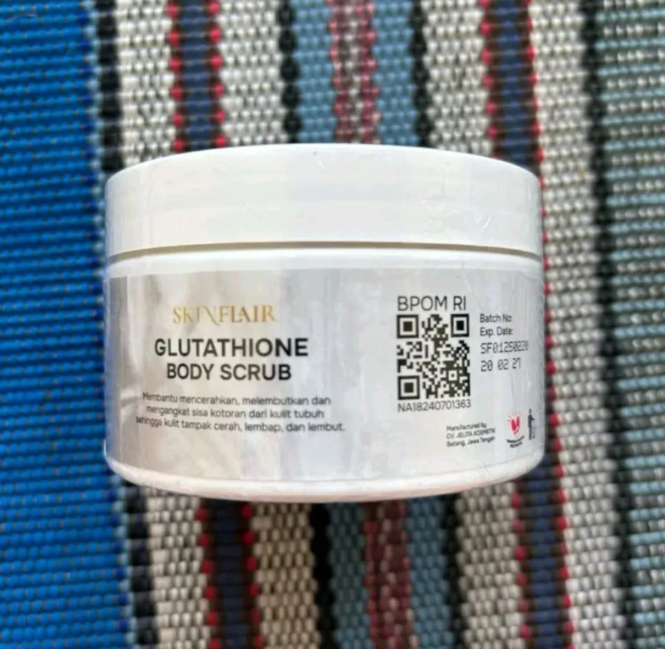 Glutathione Body Scrub Tone Up Booster by Skinflair Pembersih Kulit  Whitening Produk Perawatan Kulit Indonesia Krim Pemutih Alami - Lazada