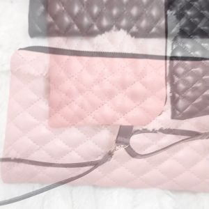 Dompet Wanita Flip Pouch Tali Motif Polos Muat HP