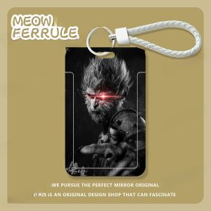 Black Myth Monkey King Surrounding Sliding Cover Card Holder Campus Access Control Meal Card Student ID Protection Case